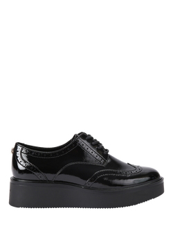 Carvela Strada Patent Lace Up Brogues, Black, Black