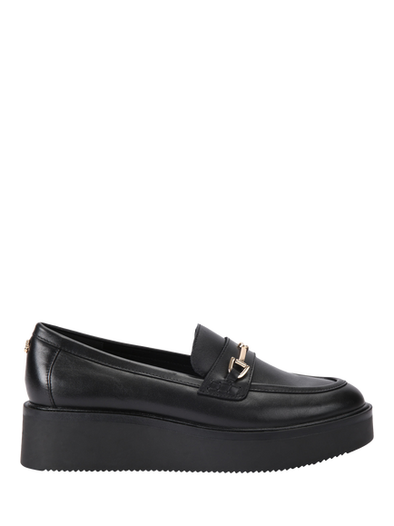 Carvela Vista Leather Loafers, Black, Black