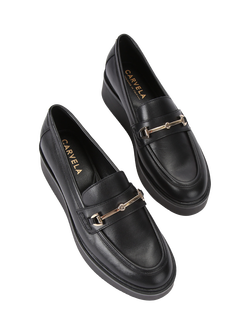 Carvela Vista Leather Loafers, Black - view 2, Black