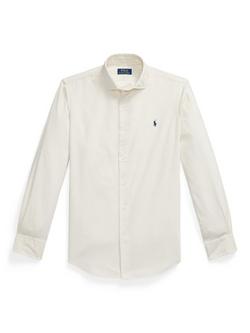 Ralph Lauren Cotton Long Sleeve Collar Shirt, Cream