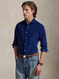 Ralph Lauren Cotton Long Sleeve Collar Shirt, Navy