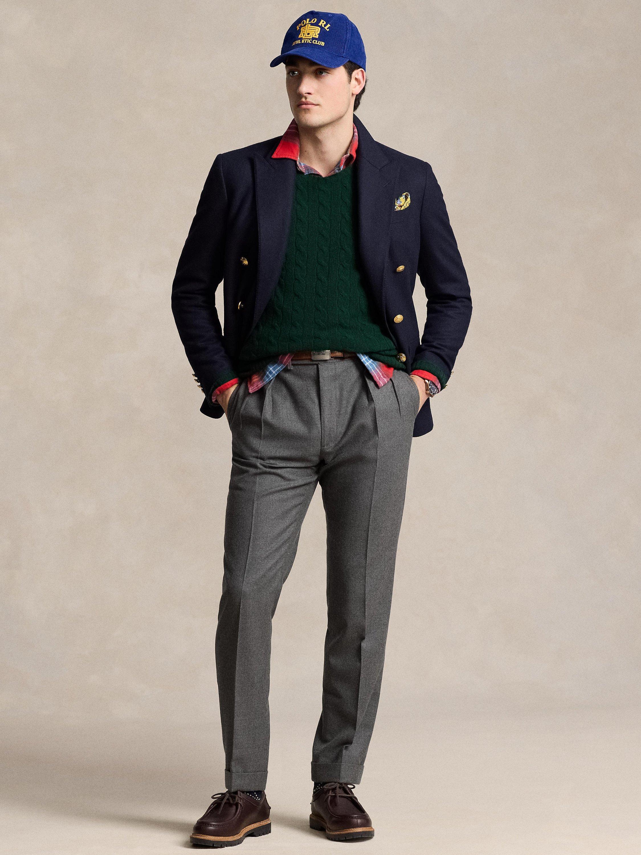 Product image 4 of 5, which shows Ralph Lauren Wool Blend Crew Neck Knit Jumper, Green, S