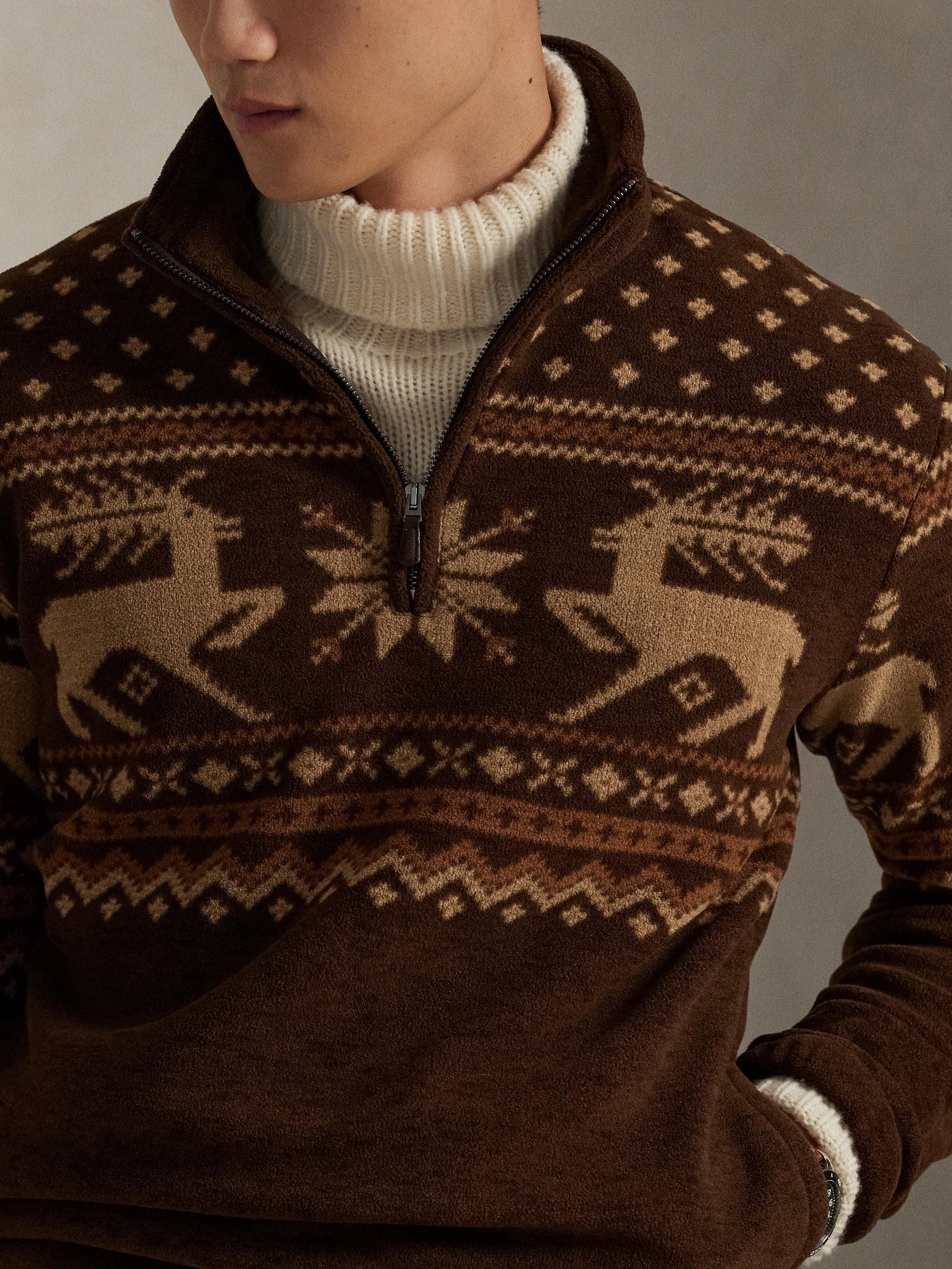 Product image 3 of 5, which shows Polo Ralph Lauren Fair Isle Jumper, Cascadia Fair Isle, XL