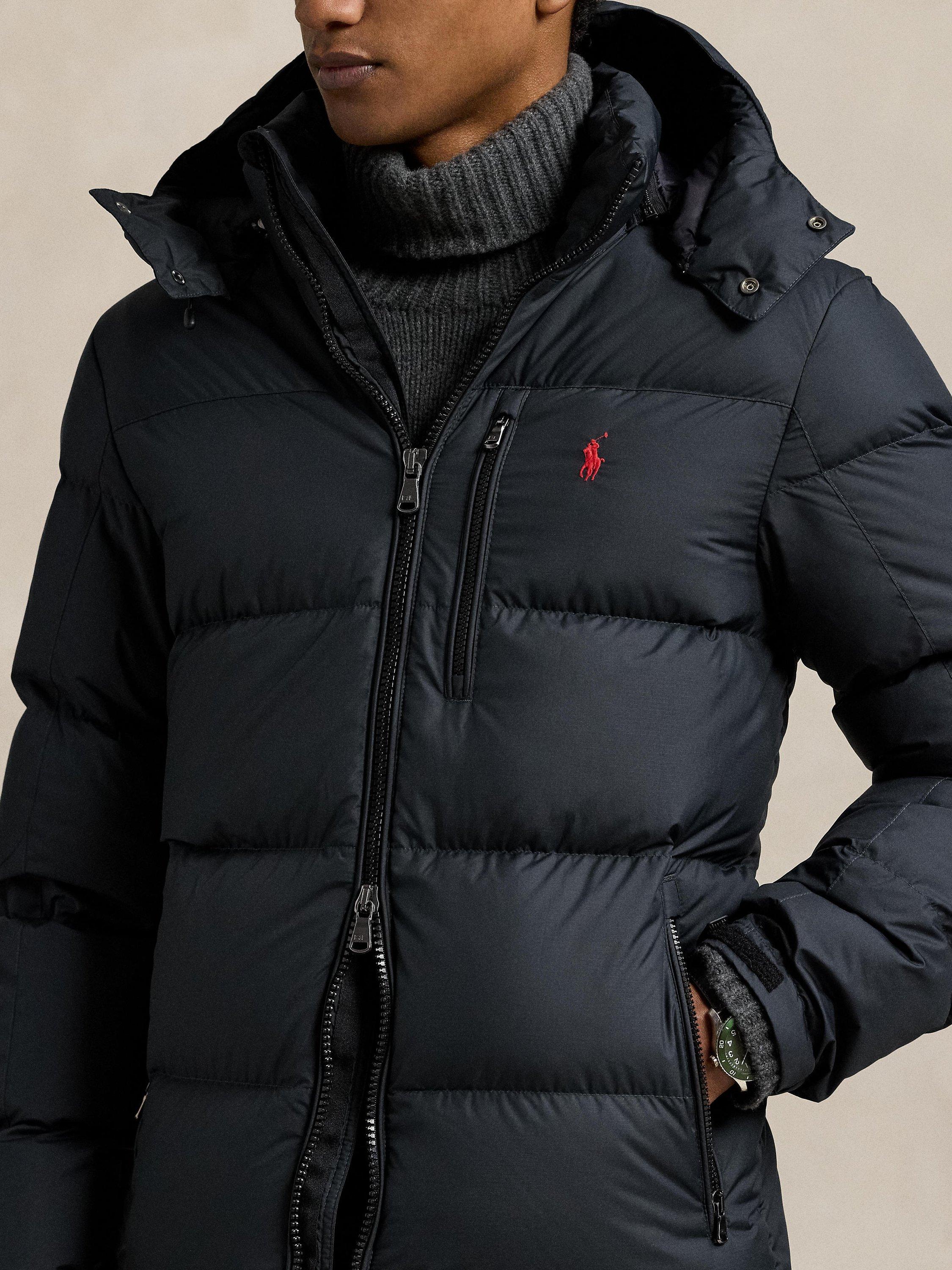 Product image 3 of 6, which shows Ralph Lauren Gorham Down Puffer Jacket, Black, S
