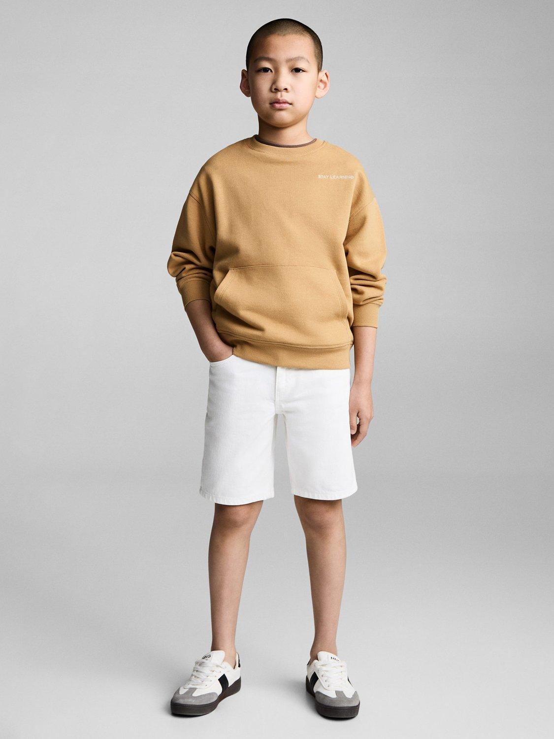 Product image 2 of 7, which shows Mango Kids' Art Sweatshirt, Dark Yellow, 11-12 years