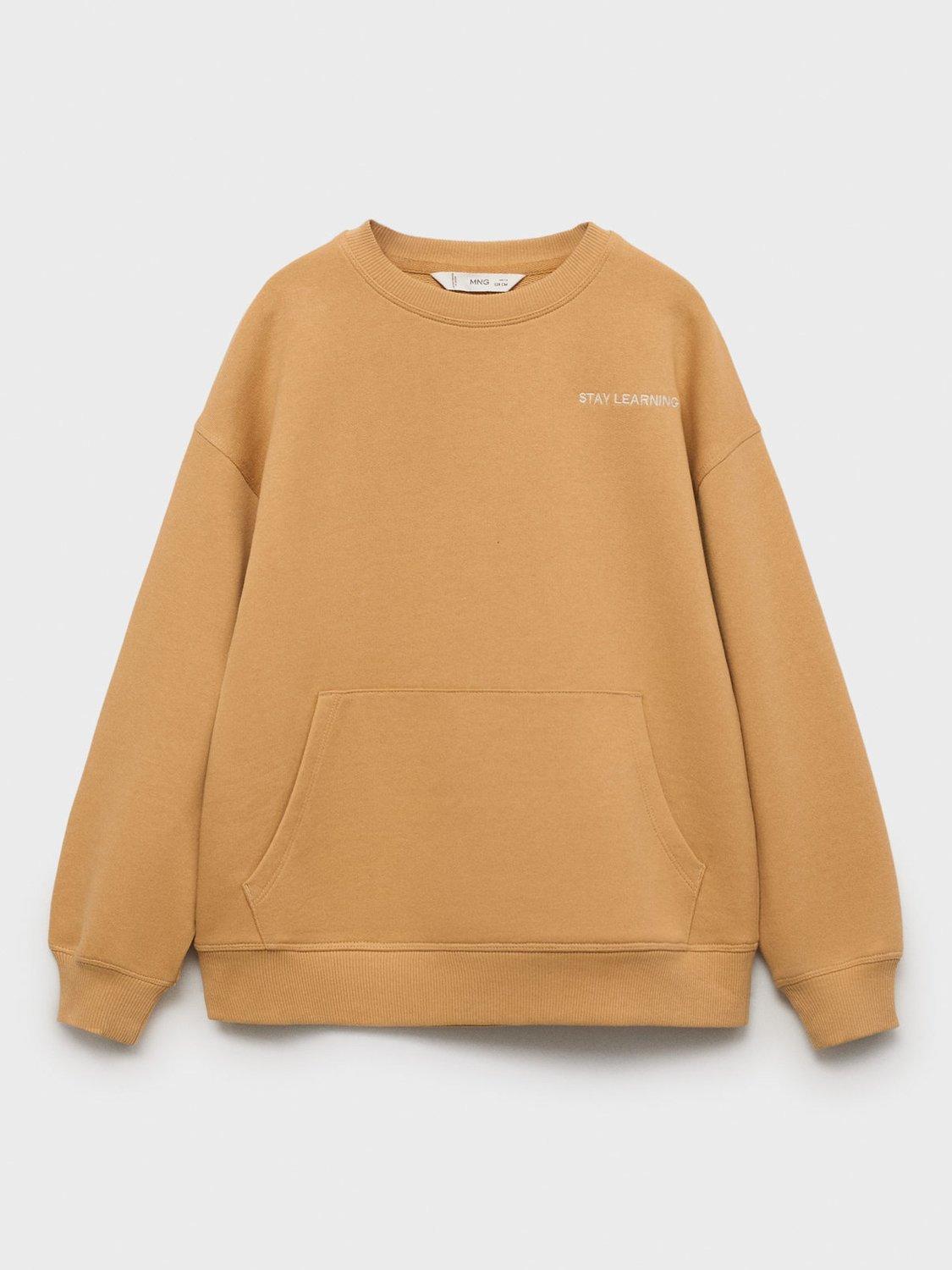 Product image 3 of 7, which shows Mango Kids' Art Sweatshirt, Dark Yellow, 11-12 years