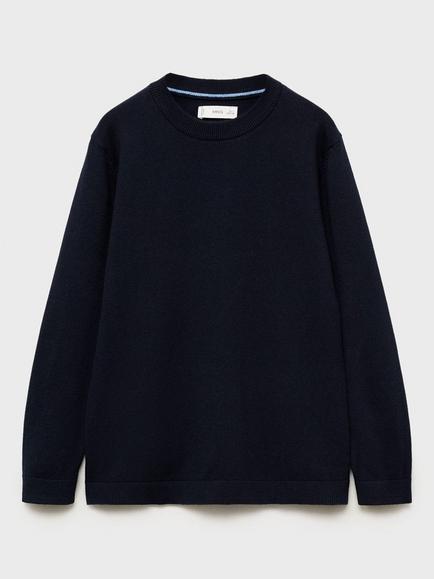 Mango Kids' Hugo Sweater, Navy, Navy