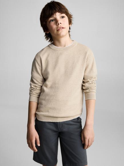 Mango Kids' Hugo Jumper, Beige