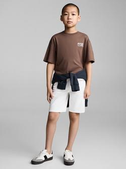 Mango Kids' Arugam Cotton Graphic T-Shirt - view 2, Brown