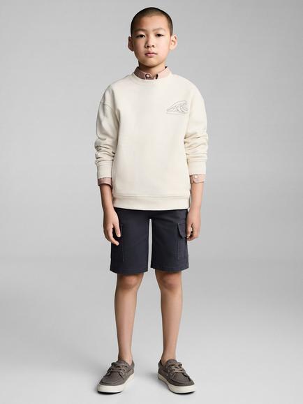 Mango Kids' Comporta Cargo Shorts - view 2, Medium Blue