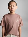Mango Kids' Crew Neck Graphic Hunting T-Shirt