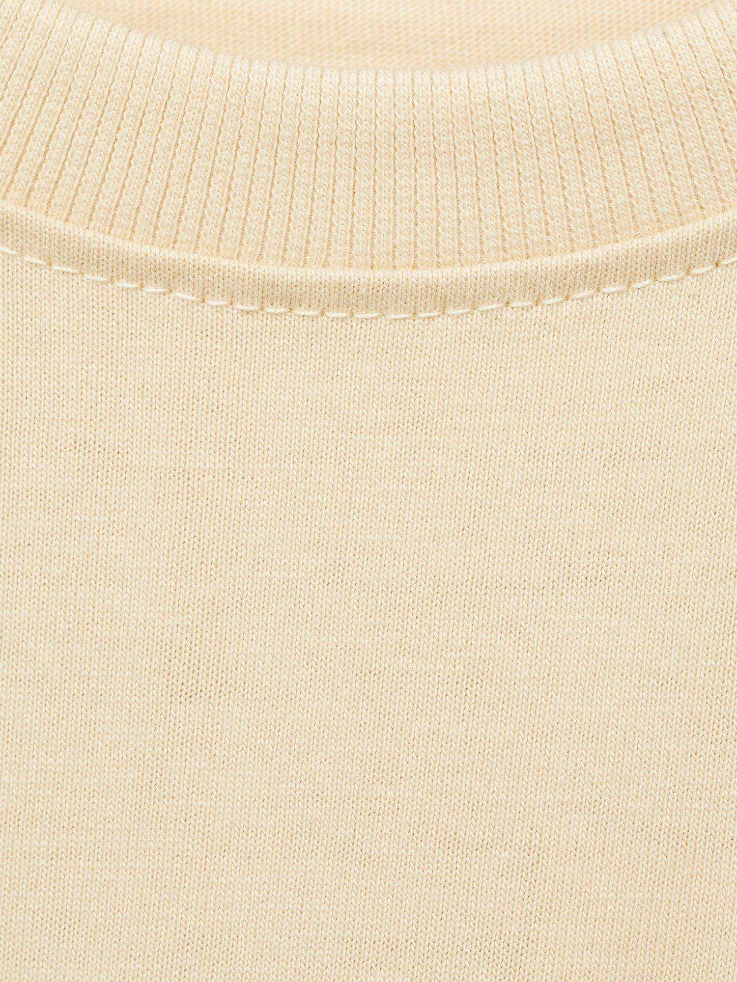 Product image 7 of 7, which shows Mango Kids' Lagoon Crew Neck Cotton T-Shirt, Pastel Brown, 11-12 yrs