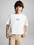 Mango Kids' Cotton Sri Lanka T-Shirt, Natural White