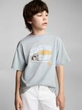 Mango Kids' Sunshine Crew Neck Graphic T-Shirt