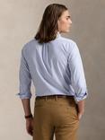 Polo Golf by Ralph Lauren Cotton Blend Custom Slim Fit Stripe Shirt, 5527a Blue/White