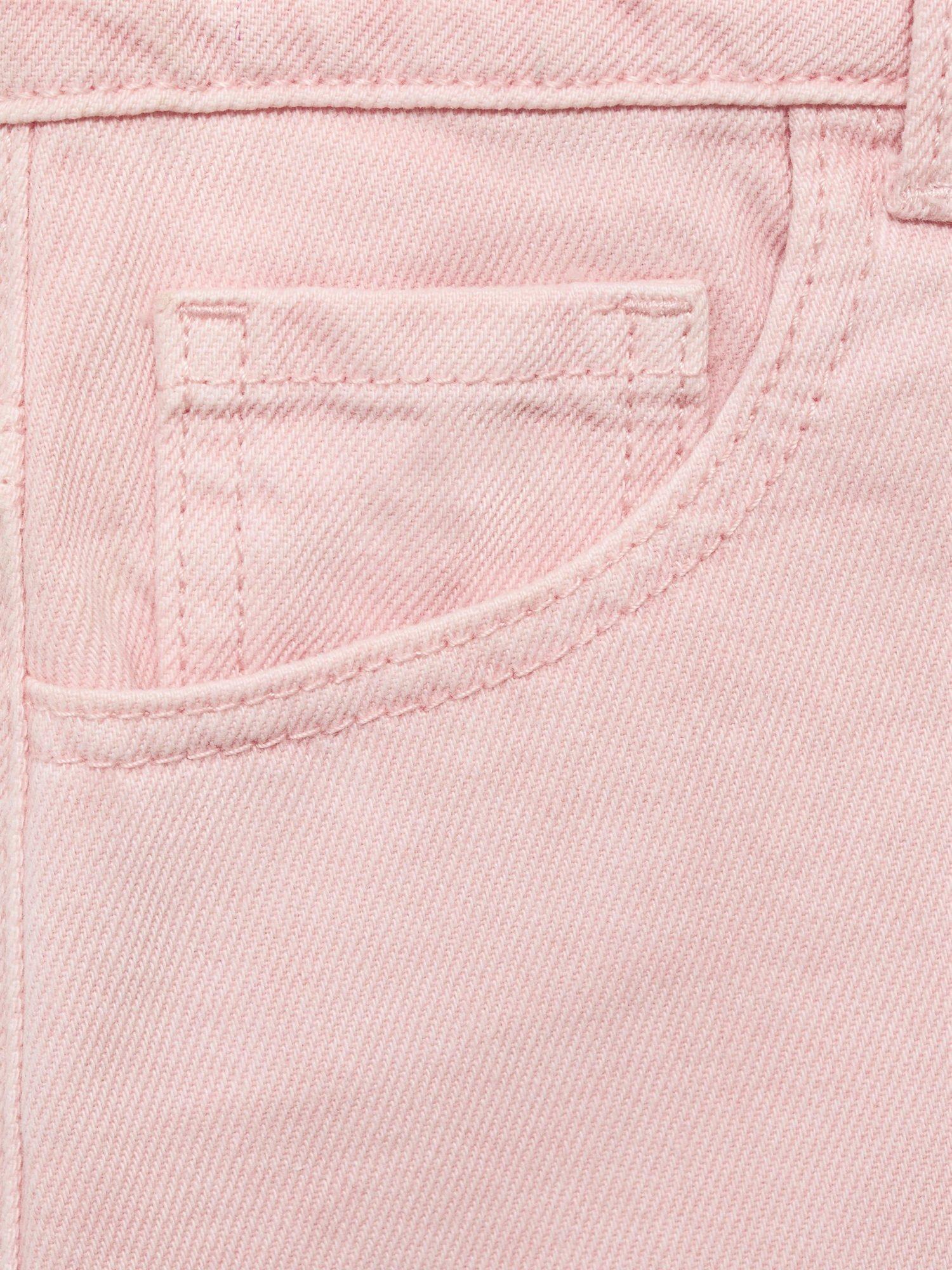 Product image 5 of 7, which shows Mango Kids' Sabina Cotton Denim Skirt, Pink, 10 years