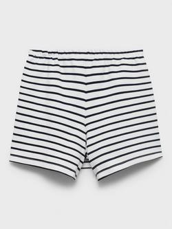 Mango Kids' Cotton Stripe Print Skirt, Navy - view 2, Navy