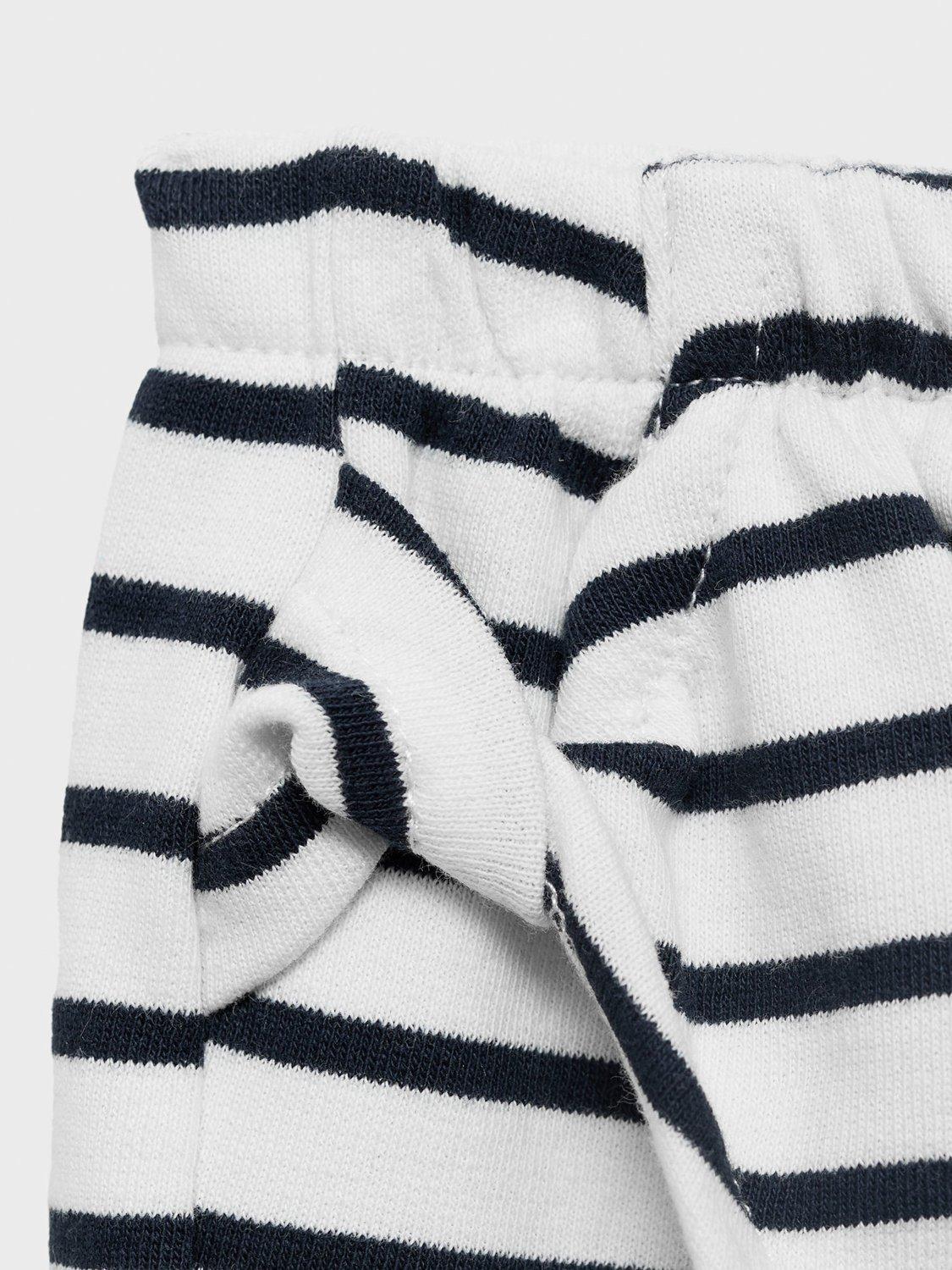 Product image 3 of 4, which shows Mango Kids' Cotton Stripe Print Skirt, Navy, 11-12 yrs