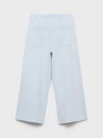 Mango Kids' Evita Cotton Elasticated Trousers, Pastel Blue