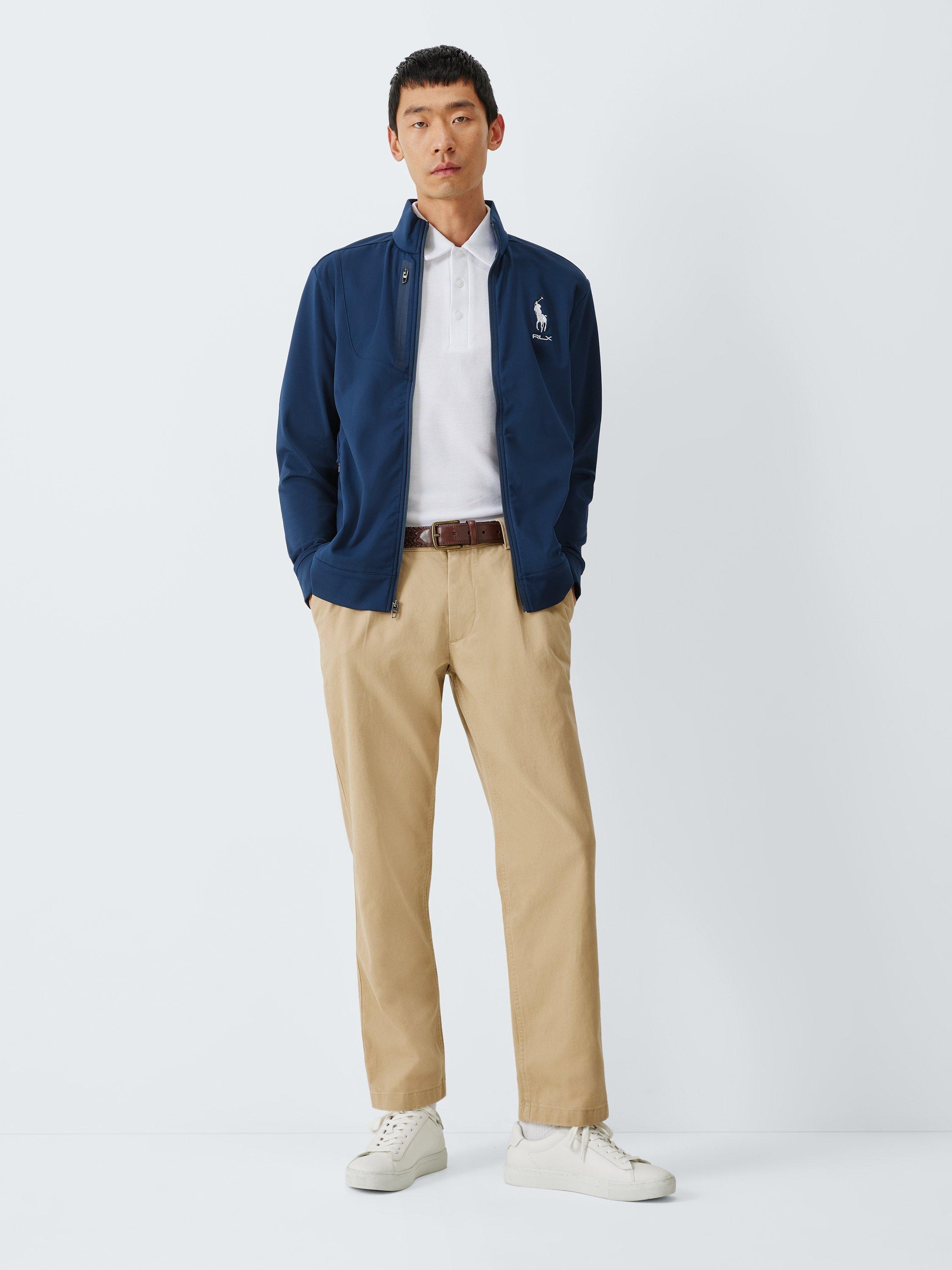Product image 4 of 4, which shows Polo Golf by Ralph Lauren Zip-Through Jersey Top, Refined Navy, S