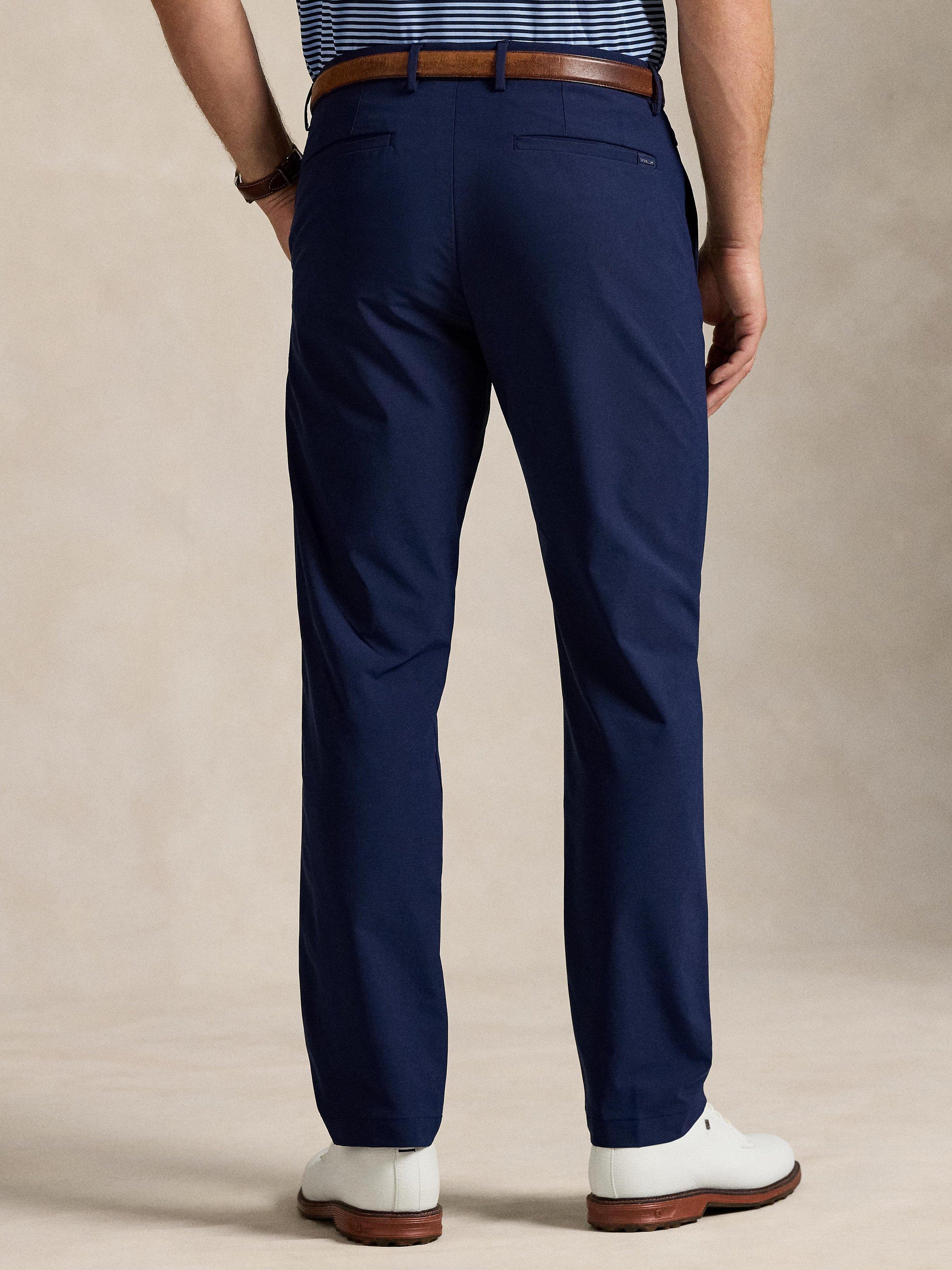 RLX Ralph Lauren ネイビー M キルティングパンツ RLX Tailored Fit Stretch Fabric Trousers, Refined Navy
