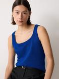 Jigsaw Square Neck Knit Pure Linen Top
