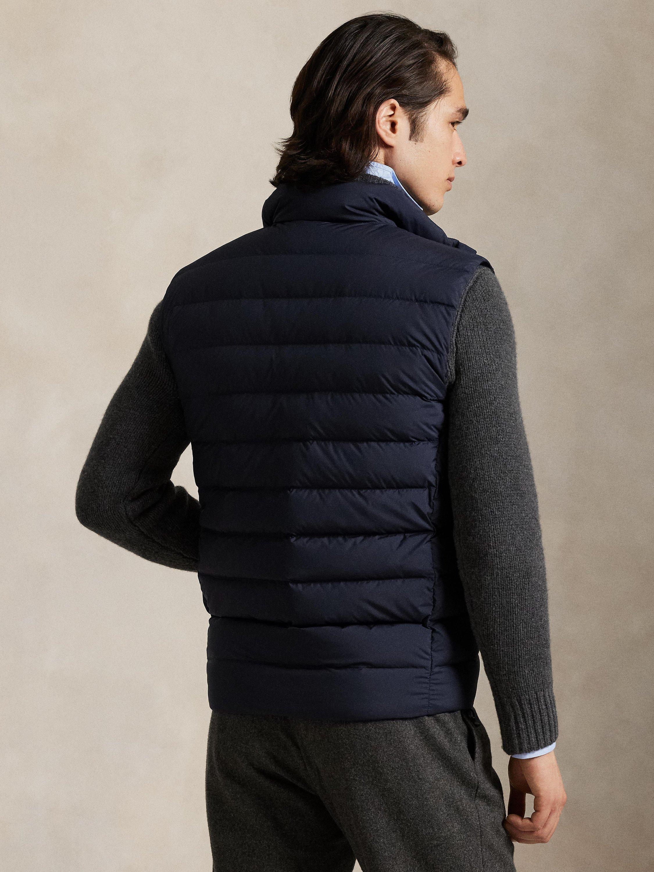 Product image 2 of 5, which shows Ralph Lauren Colden Packable Down Gilet, Collection Navy, S