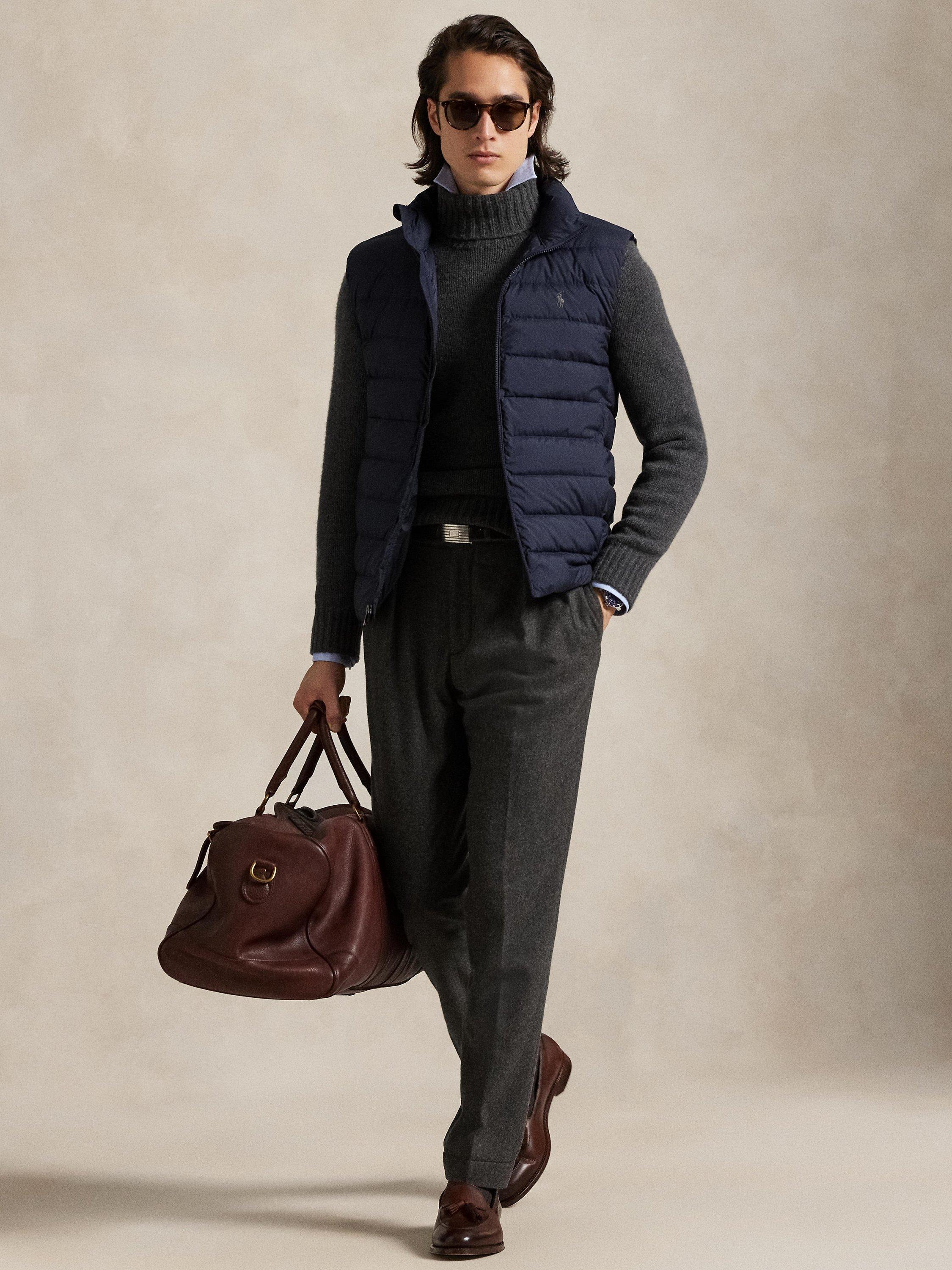 Product image 4 of 5, which shows Ralph Lauren Colden Packable Down Gilet, Collection Navy, S