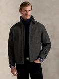 Polo Ralph Lauren Zip-Through Wool Knit Jacket, Barlcay Heather X