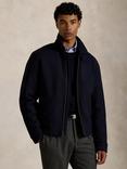 Polo Ralph Lauren Zip-Through Wool Jacket, Collection Navy
