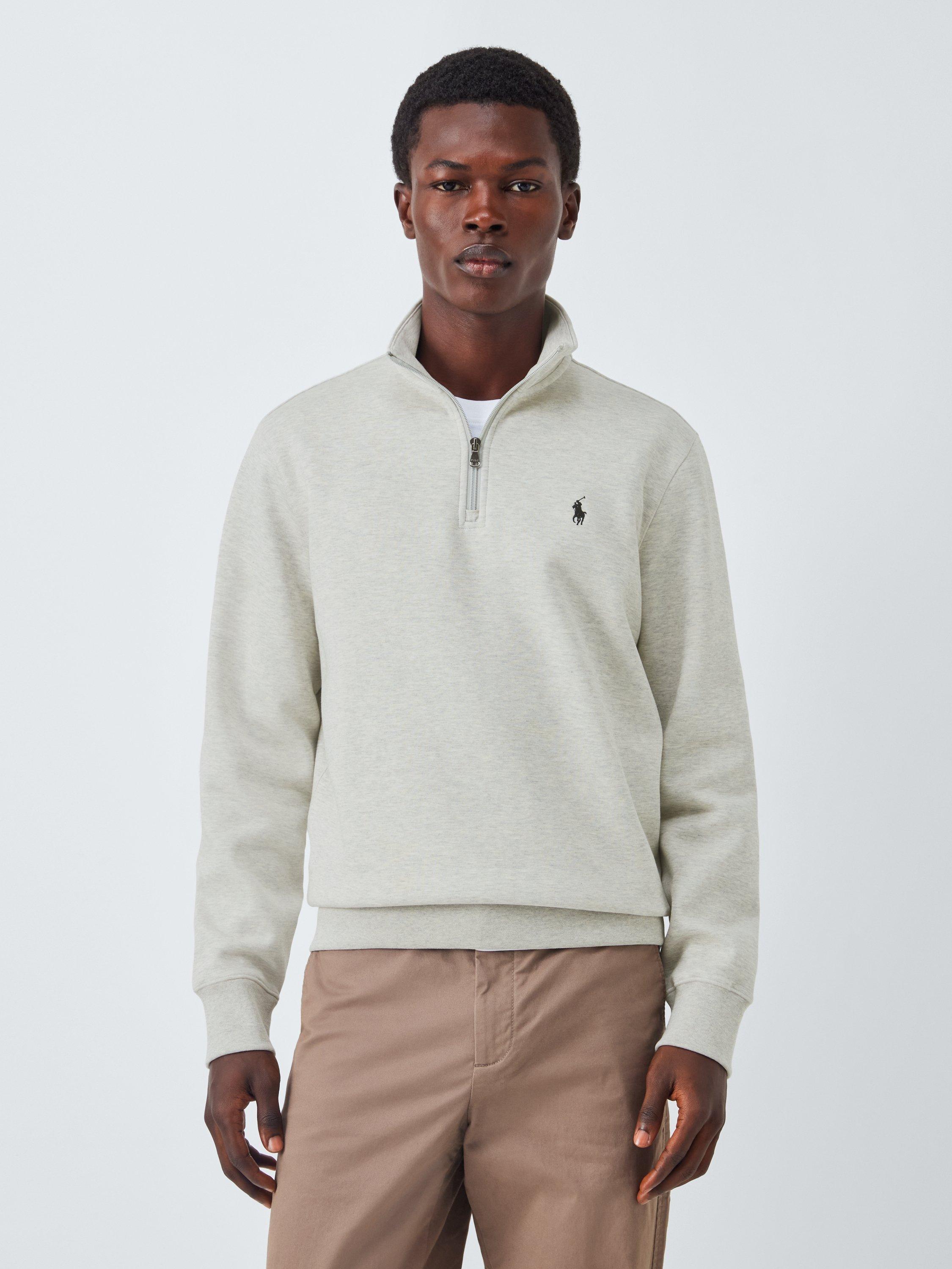 Polo Ralph Lauren Half Zip Jumper, Light Heather