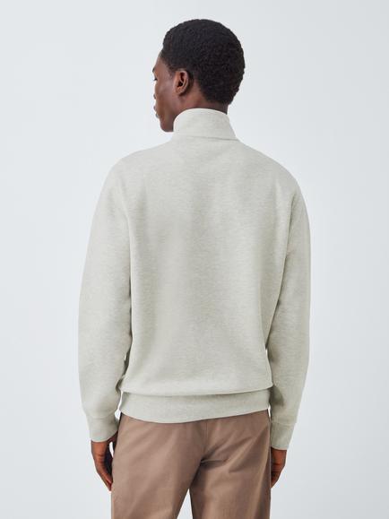Polo Ralph Lauren Half Zip Jumper - view 2, Light Heather
