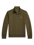 Polo Ralph Lauren Cotton Blend Double Knit Mockneck Jumper, Company Olive
