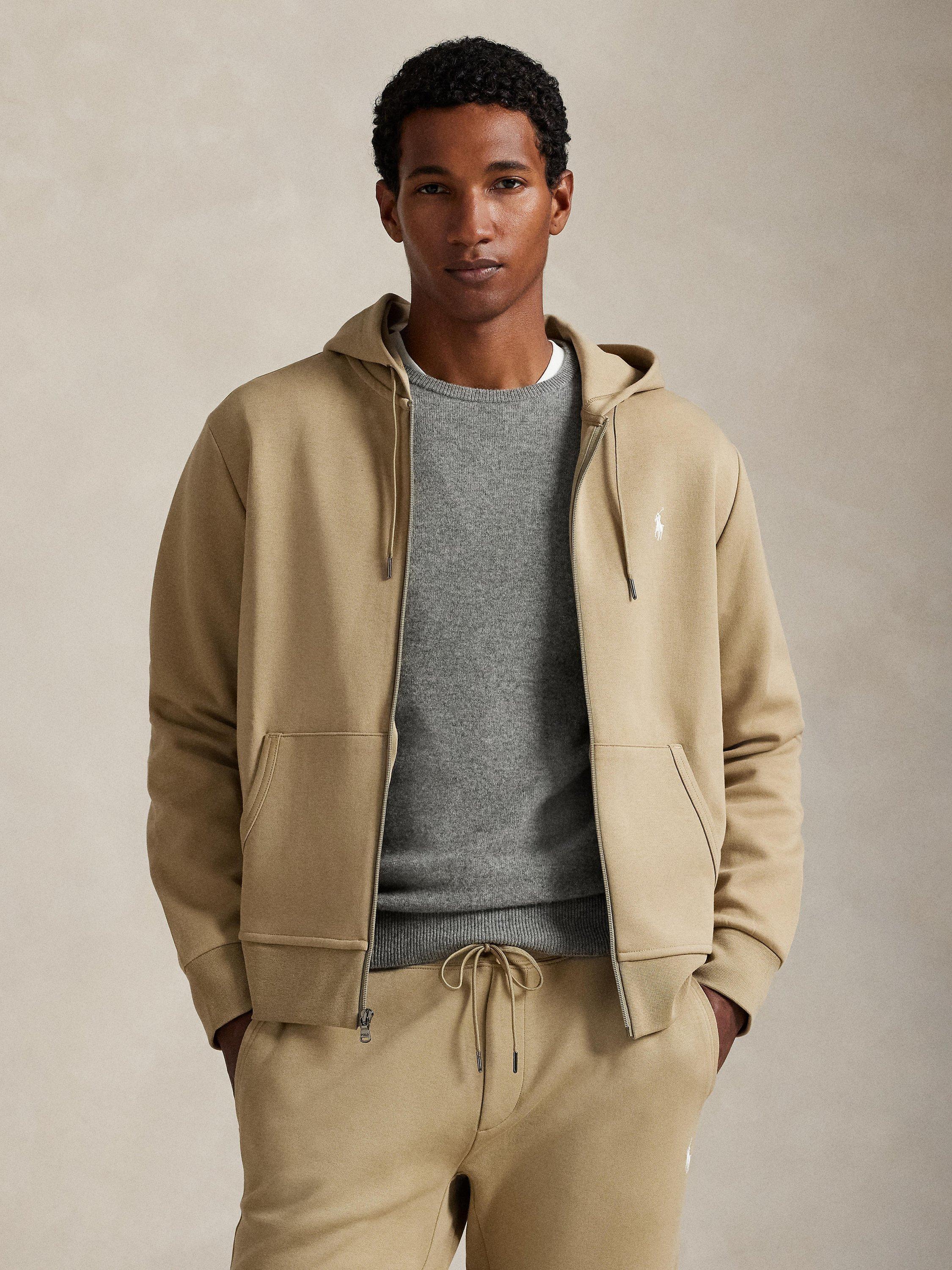 Fleece Hoodie Cream Polo Sweat Suit Polo Ralph Lauren Cotton Blend - Main Image