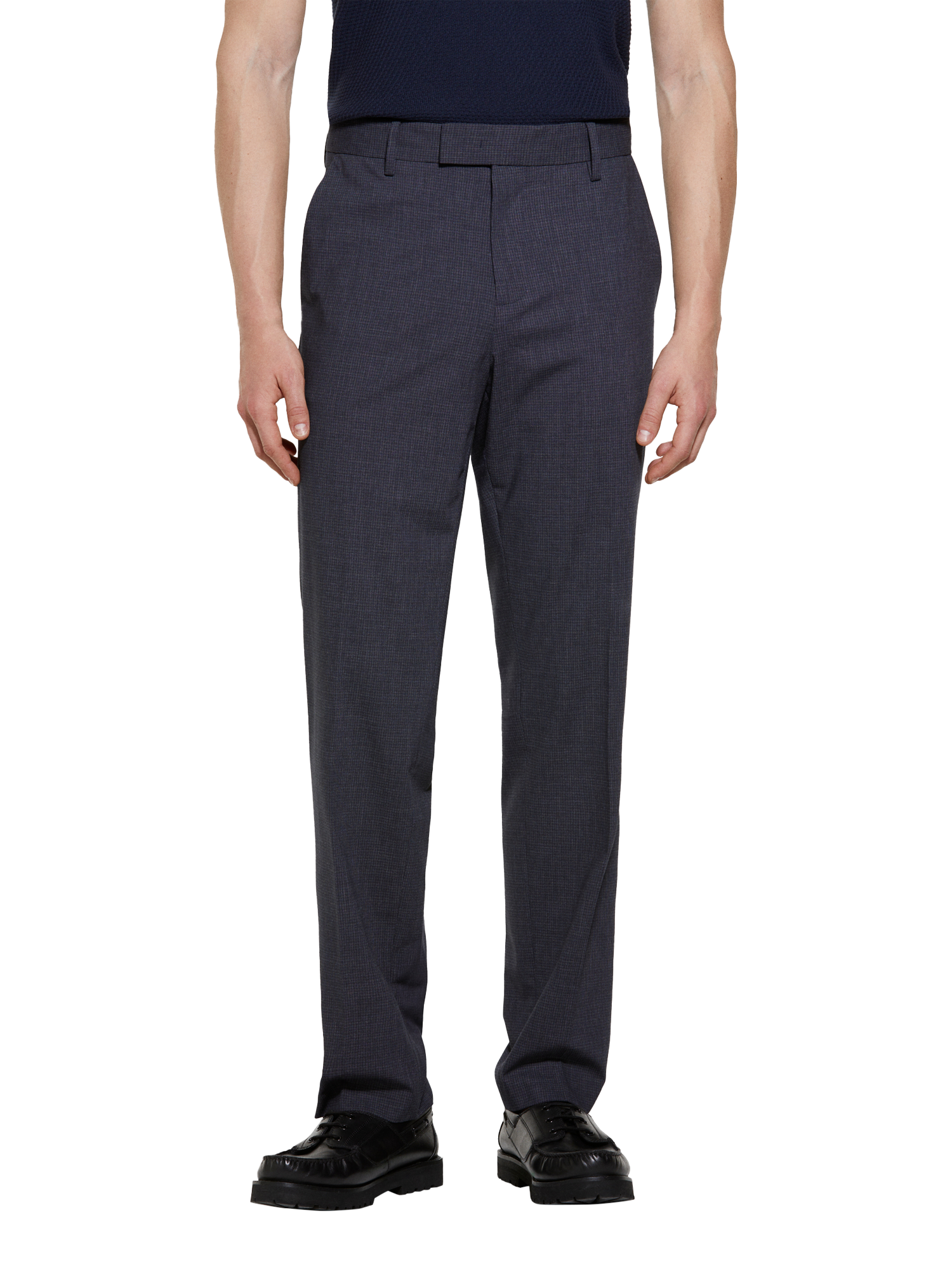 Product image 1 of 5, which shows SISLEY Tailored Formal Trousers, Mid Grey, 30R