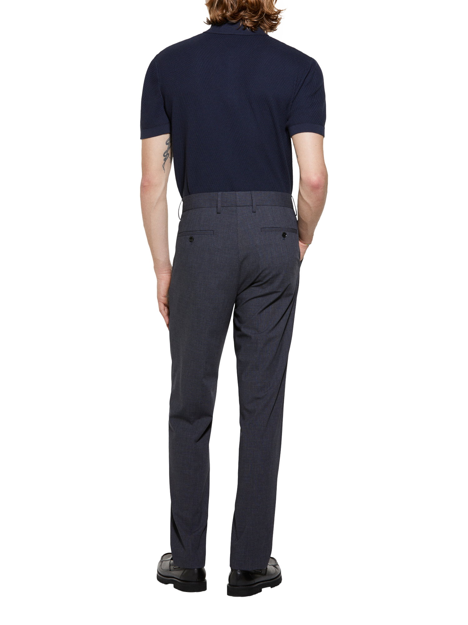 Product image 2 of 5, which shows SISLEY Tailored Formal Trousers, Mid Grey, 30R