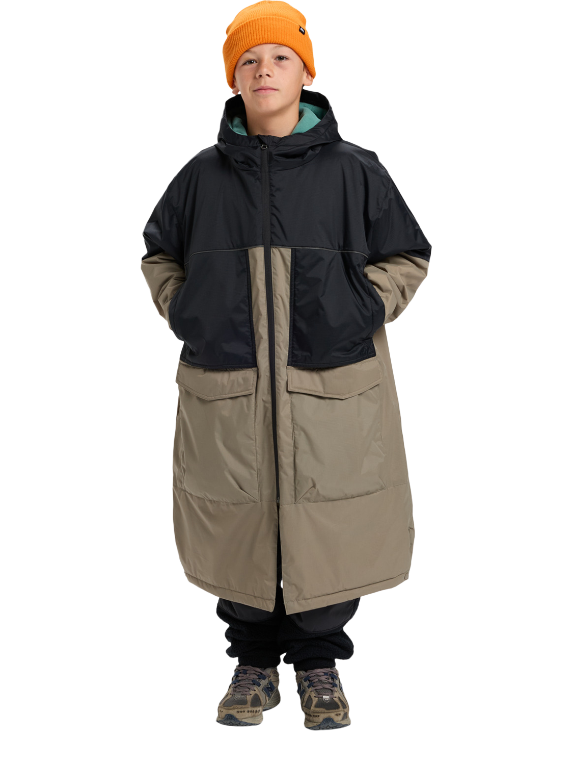 Product image 3 of 8, which shows Quicksilver Kids' Full Rig Changing Poncho, Fallen Rock, 8 years