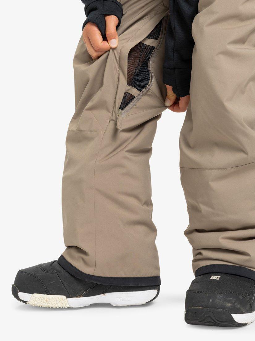 Product image 7 of 8, which shows Quicksilver Kids' Mash Up Technical Snow Bib, Fallen Rock, 8 years