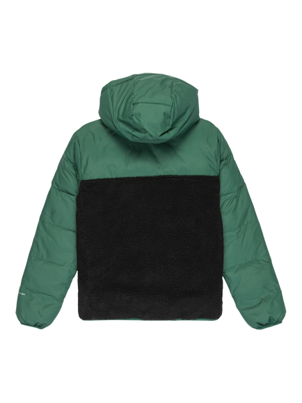 Quicksilver Kids' Scaly Reversible Hooded Jacket, Trekking Green - view 2, Trekking Green