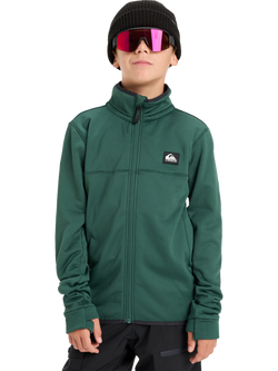 Quicksilver Kids' Steep Point Technical Fleece Jacket, Trekking Green, Trekking Green