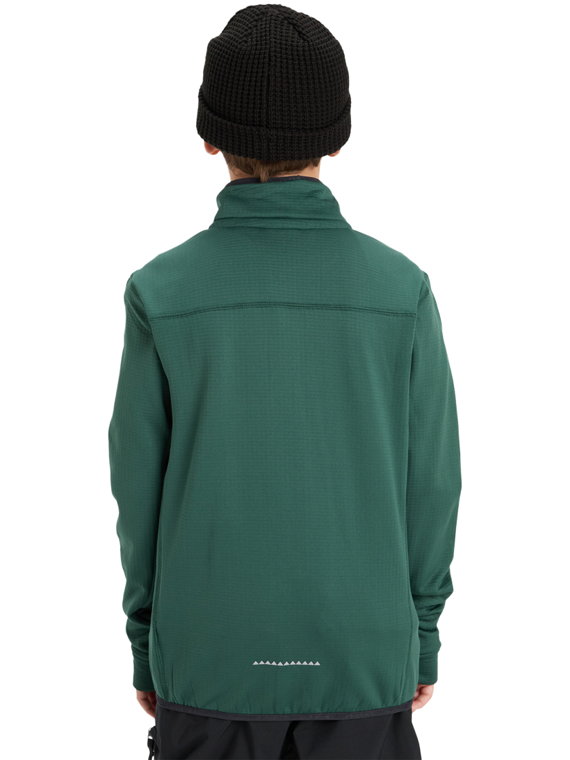 Product image 2 of 6, which shows Quicksilver Kids' Steep Point Technical Fleece Jacket, Trekking Green, 8 years