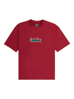 Quiksilver Kids' Mercury Double Up Graphic T-Shirt, Biking Red
