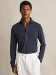 Reiss Bobby Modal Blend Cutaway Collar Shirt