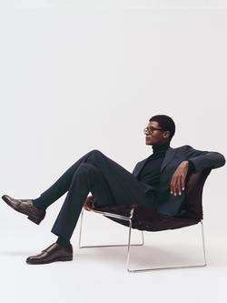 Reiss Promise Tailored Fit Wool Blend Suit Trousers, Navy - view 2, Navy