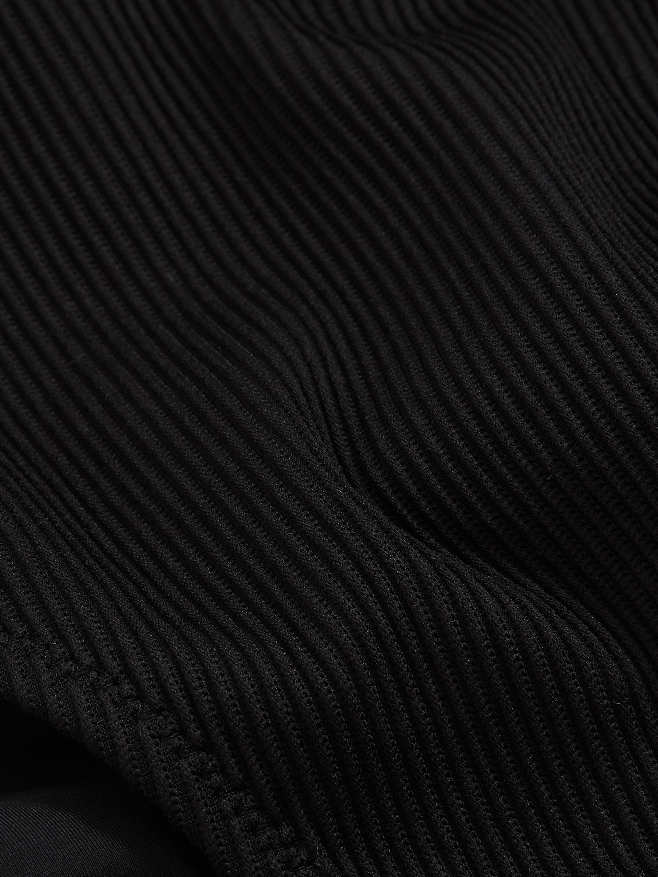 Product image 2 of 5, which shows Reiss Dee Textured Bikini Bottoms, Black, 8