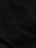 Reiss Dee Textured Bikini Bottoms, Black