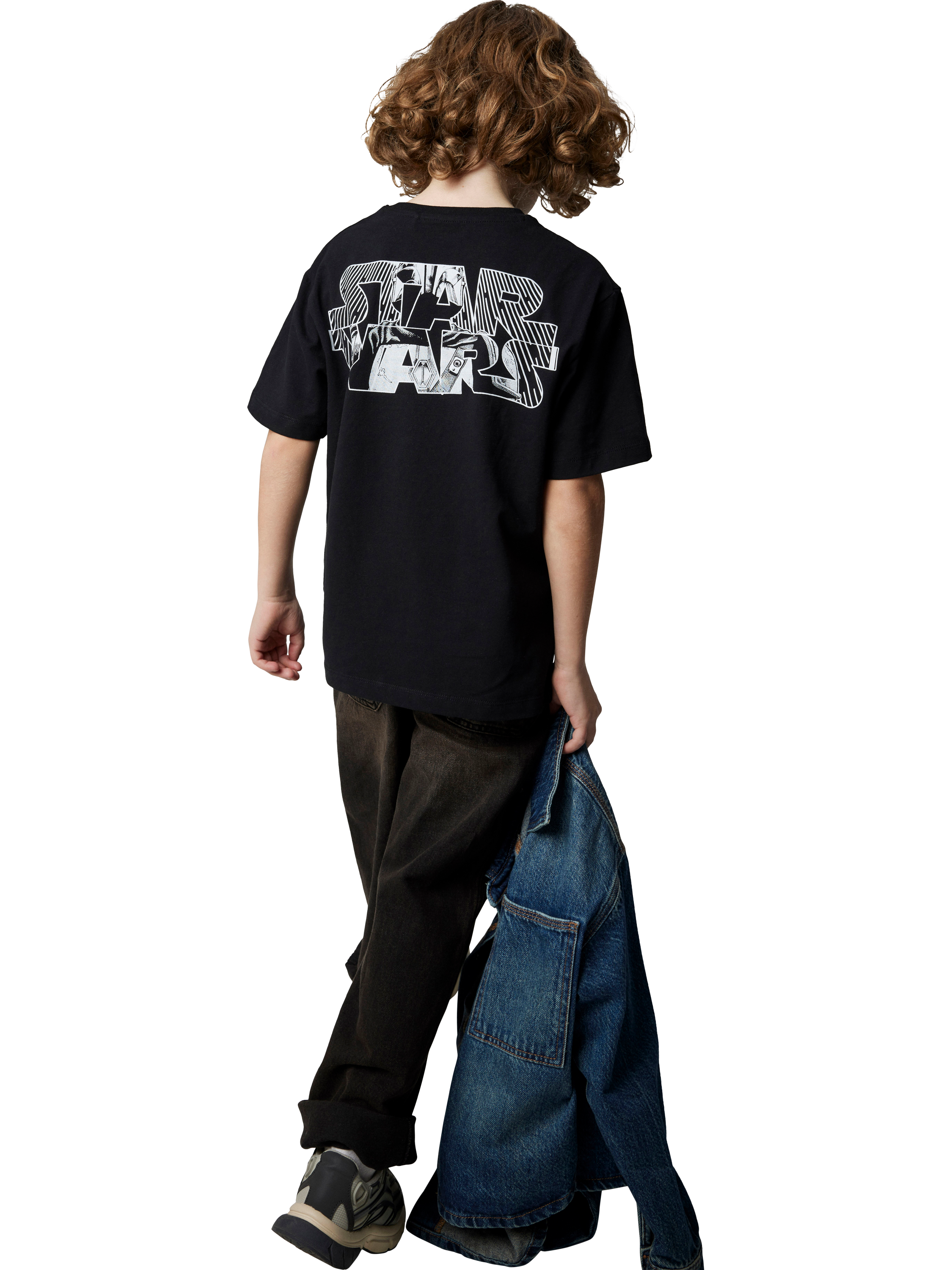 Product image 2 of 5, which shows NAME IT Kids' Star Wars T-Shirt, Black, 6 years