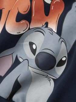 NAME IT Kids' Lilo & Stitch Graphic Sweatshirt, Navy Blazer - view 2, Navy Blazer