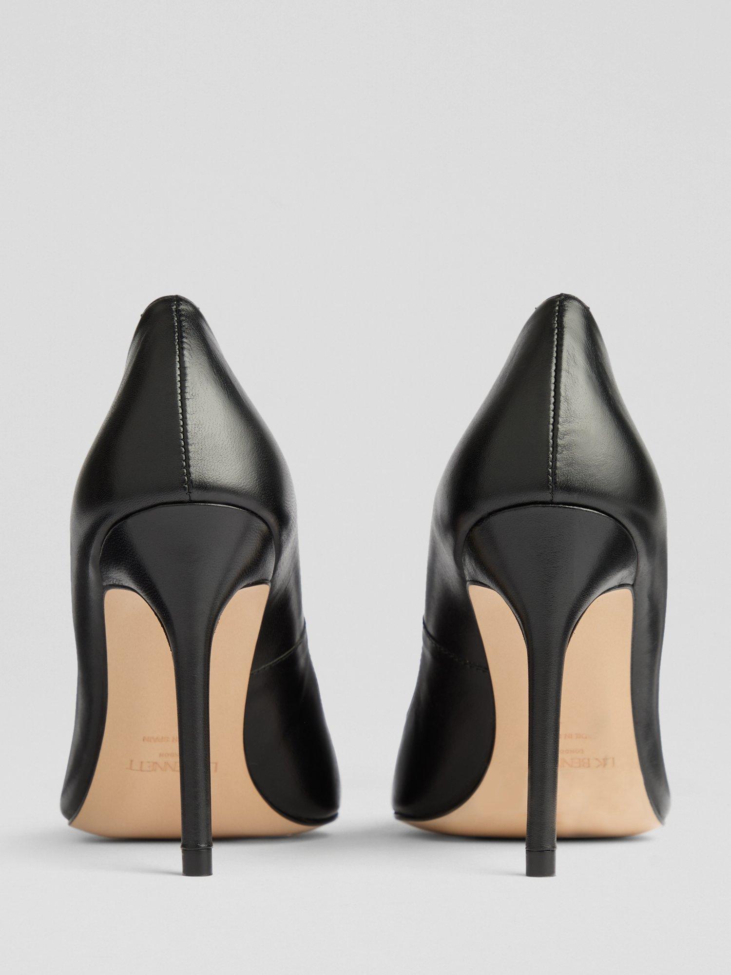 Product image 3 of 3, which shows L.K.Bennett Fern Pointed Toe Court Shoes, Black, 2