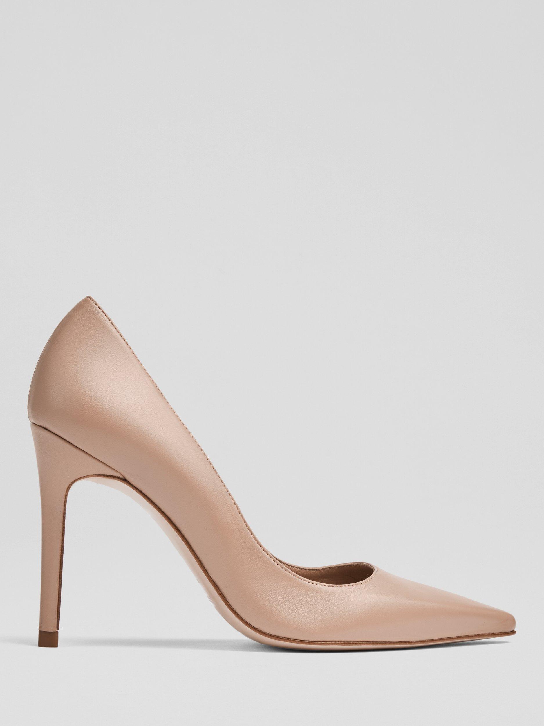 Product image 1 of 4, which shows L.K.Bennett Fern Pointed Toe Court Shoes, Beige, 2